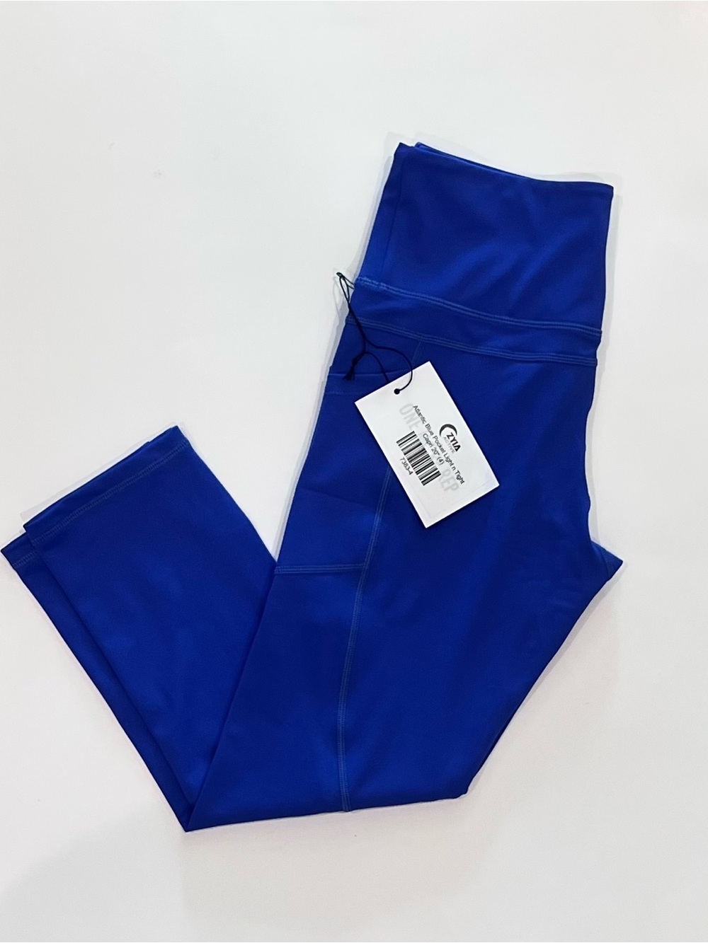 Zyia Blue Light n Tight Capri Leggings NWT